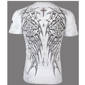 Archaic By Affliction T-Shirt SPIKE WINGS